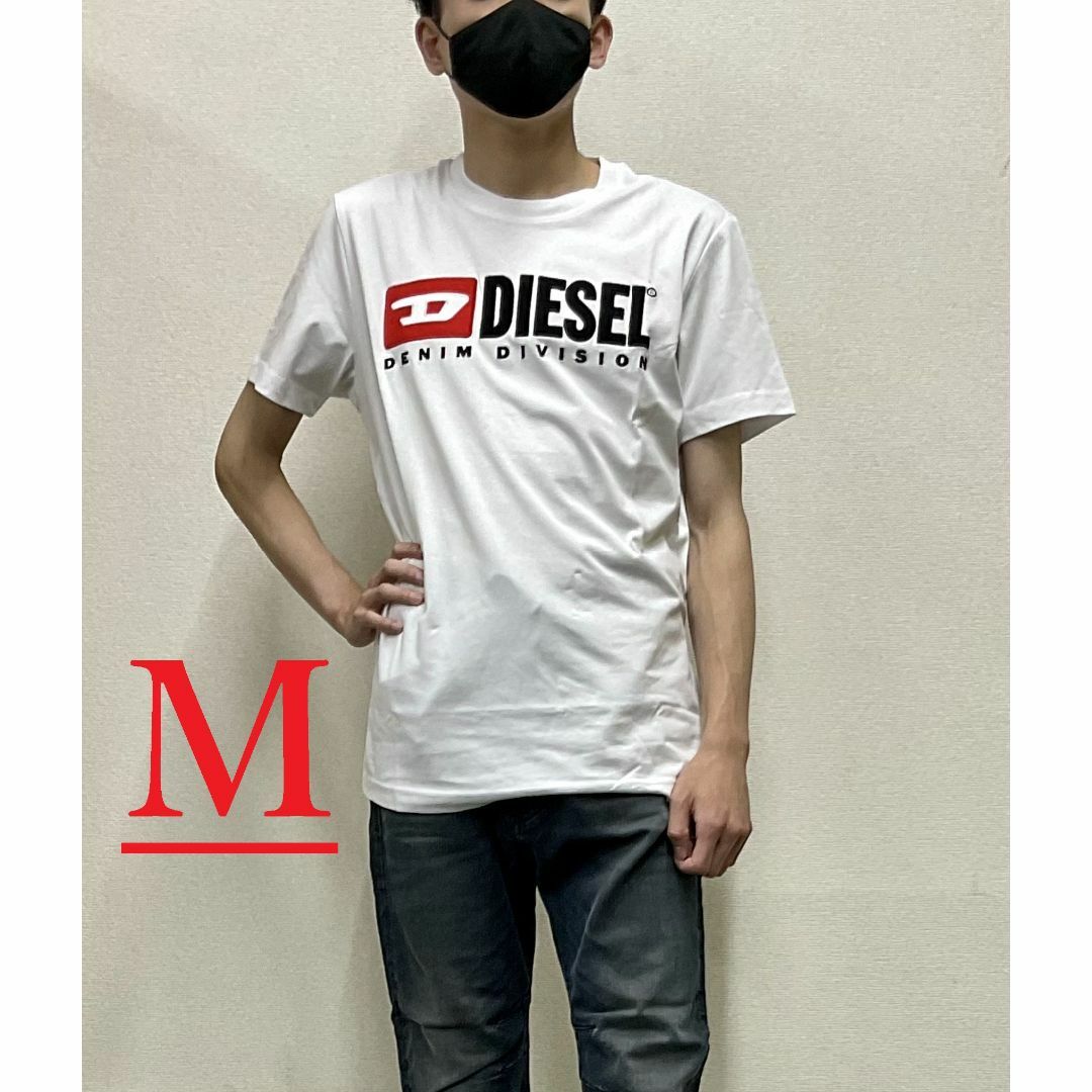 ディーゼル Tシャツ 20B23 Lサイズ ホワイト 新品 タグ付 人気のロゴ ...