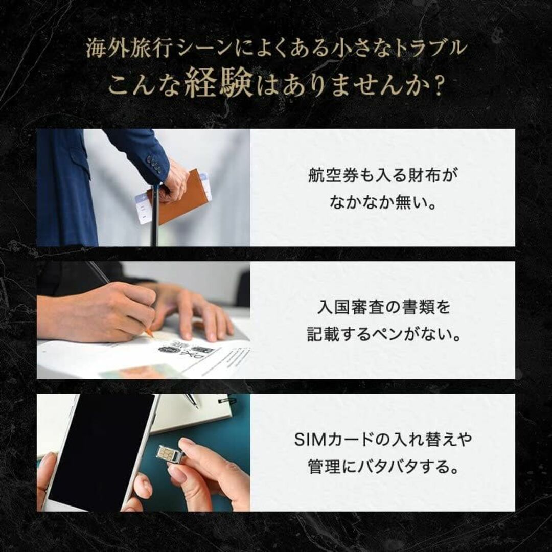 【色: グレー】ハッシュトラベル 海外渡航 専用モデル スマート 本革 財布 パ 6