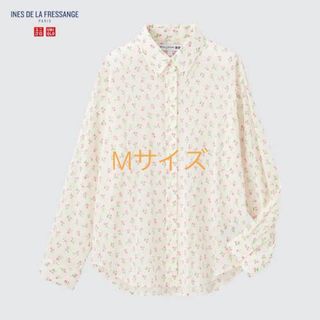 ユニクロ(UNIQLO)のUNIQLO イネス　シアーコットンリラックスシャツ（フラワー・長袖）新品未開封(シャツ/ブラウス(長袖/七分))