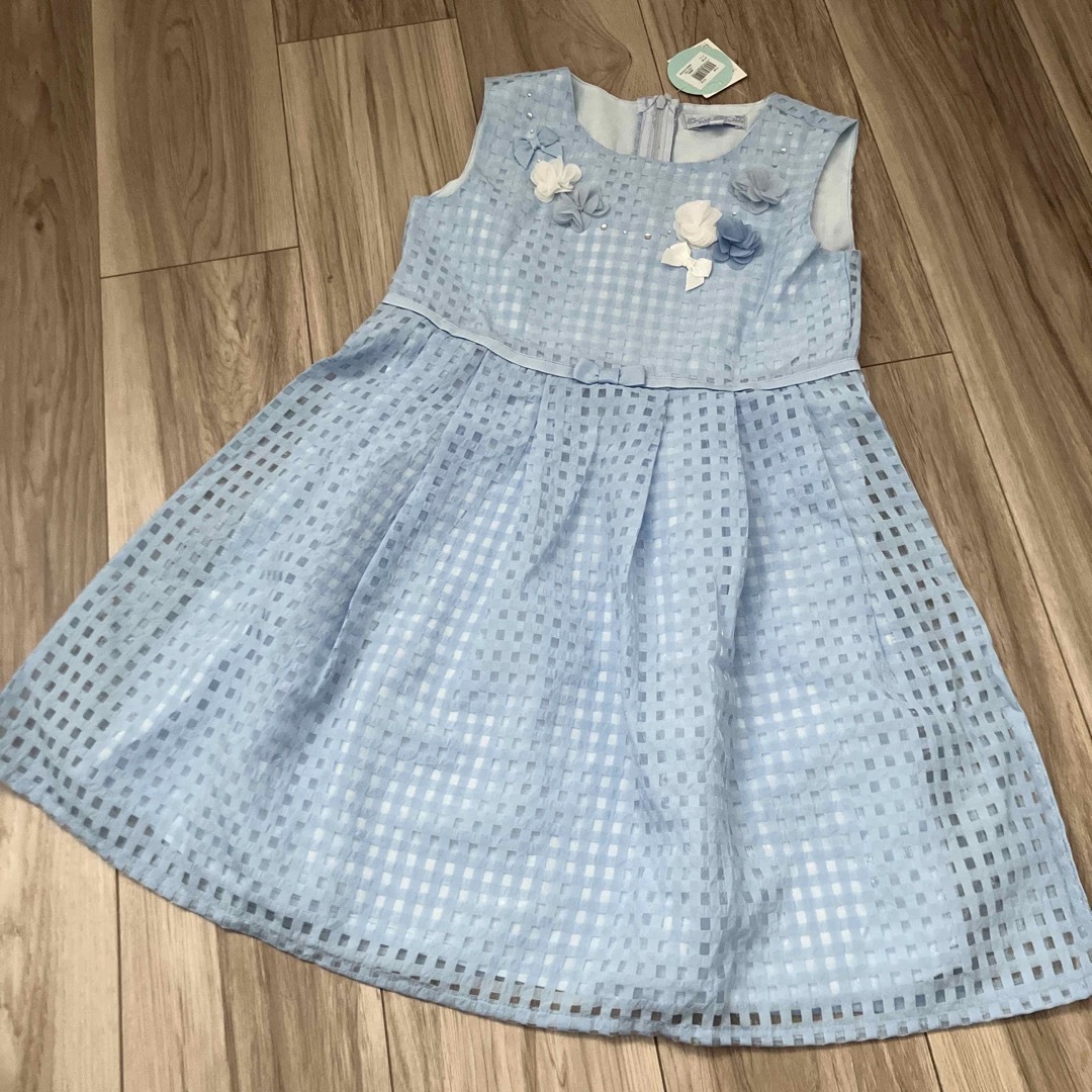 motherways(マザウェイズ)の未使用♦︎motherways ブルードレス　120サイズ♦︎ キッズ/ベビー/マタニティのキッズ服女の子用(90cm~)(ドレス/フォーマル)の商品写真