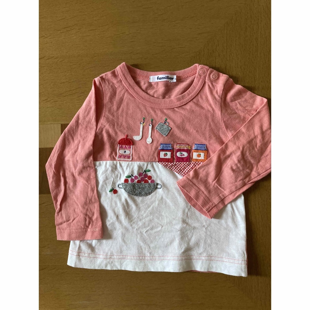 familiar(ファミリア)のファミリア長袖Tシャツ キッズ/ベビー/マタニティのキッズ服女の子用(90cm~)(Tシャツ/カットソー)の商品写真