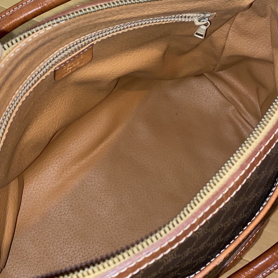 celine - CELINE マカダム柄 ミニボストンバッグ M94 ヴィンテージ の