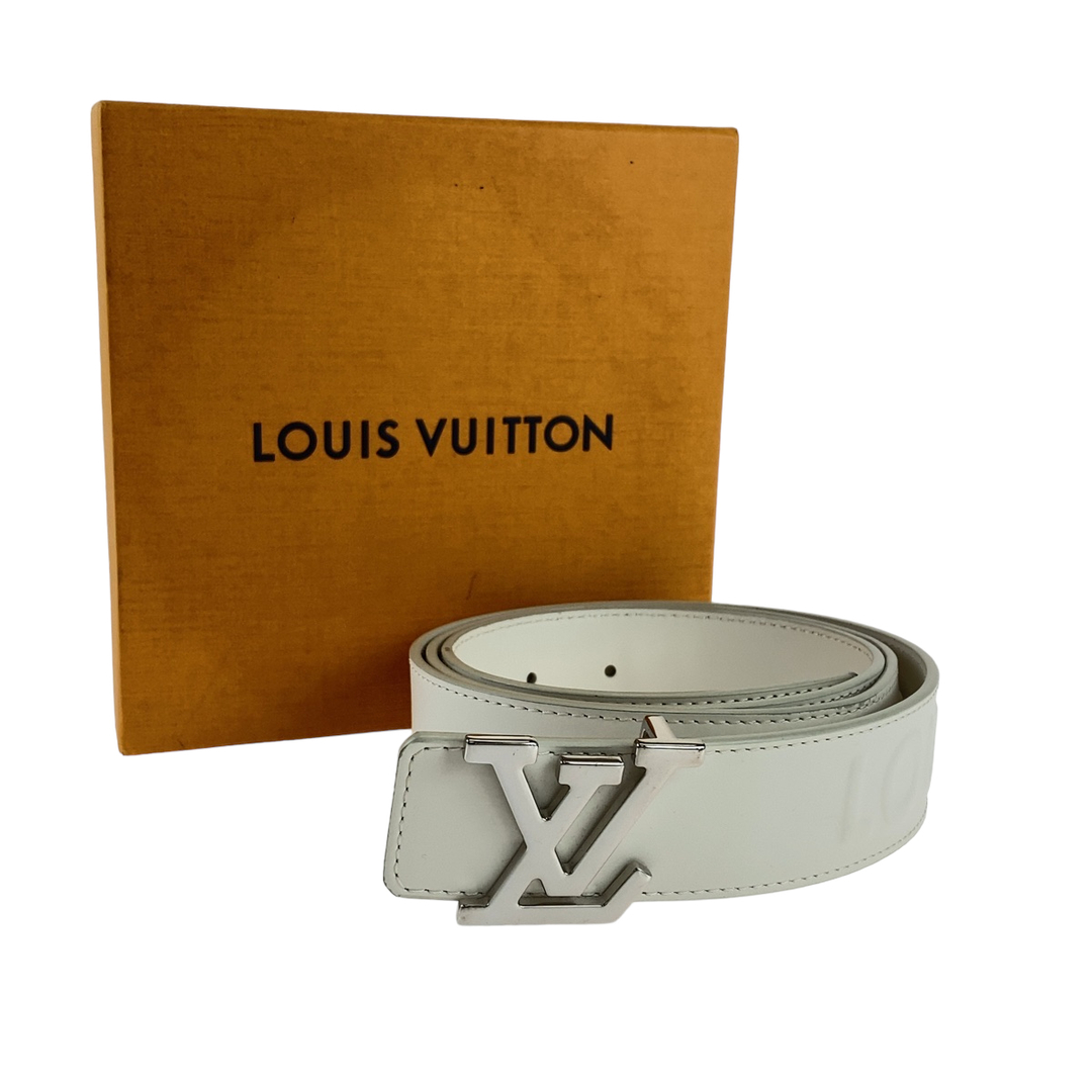 ヴィトン　ベルト　白　ルイヴィトン　LOUIS VUITTON LV ホワイト