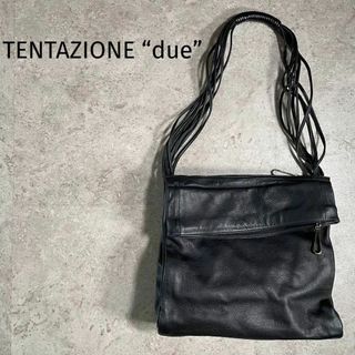 美品 TENTAZIONE due レザーワンショルダーバッグ デザインハンドル-