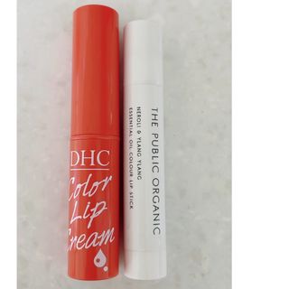 ディーエイチシー(DHC)のカラーリップ　セット売り　パブリックオーガニック　DHC イエベ(リップケア/リップクリーム)