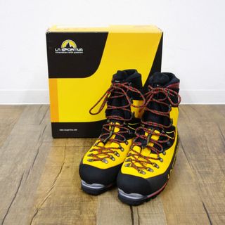 スポルティバ(LA SPORTIVA)の極美品 スポルティバ LA SPORTIVA NEPAL CUBE GTX イエロー 27.9cm相当 トレッキングブーツ シューズ GORE-TEX 登山 アウトドア(登山用品)