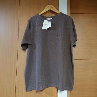 サマンサモスモス(SM2)のSM2 ビグメント加工刺繍入り ラグランスリーブTシャツ  新品 サマンサモスモ(Tシャツ(半袖/袖なし))