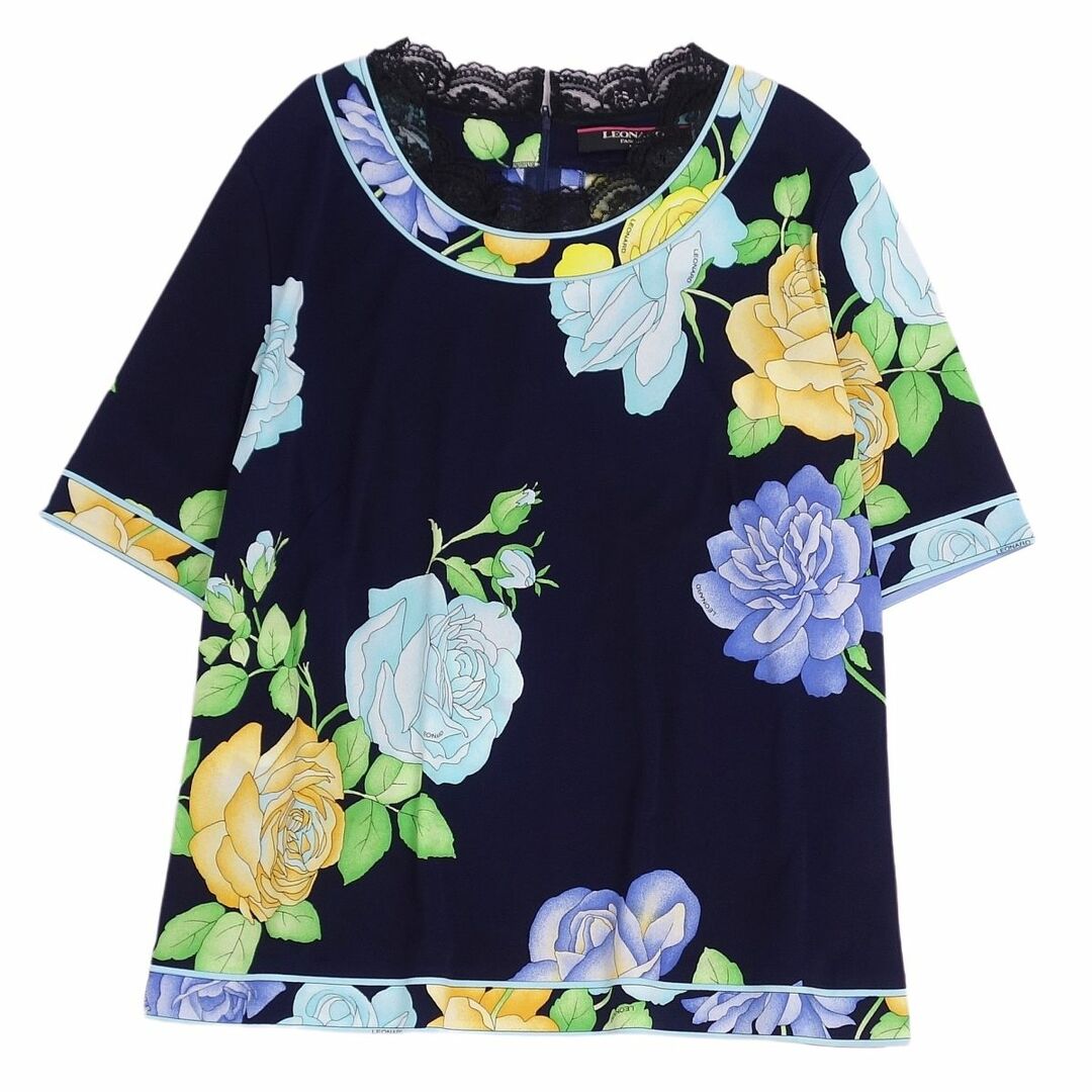 新作モデル 美品 レオナール LEONARD FASHION シャツ ブラウス 半袖