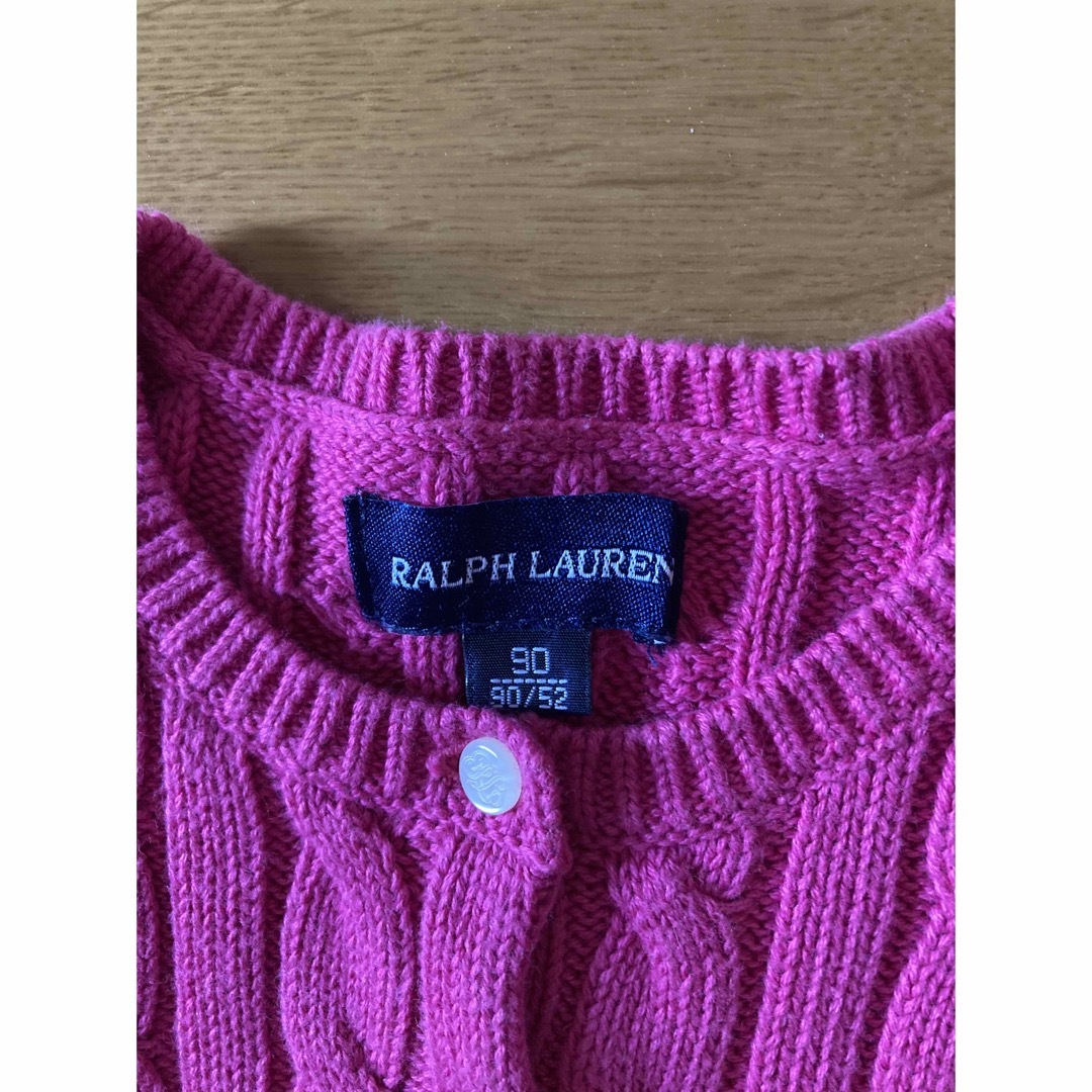 Ralph Lauren(ラルフローレン)のラルフローレン　カーディガン90cm キッズ/ベビー/マタニティのキッズ服女の子用(90cm~)(カーディガン)の商品写真