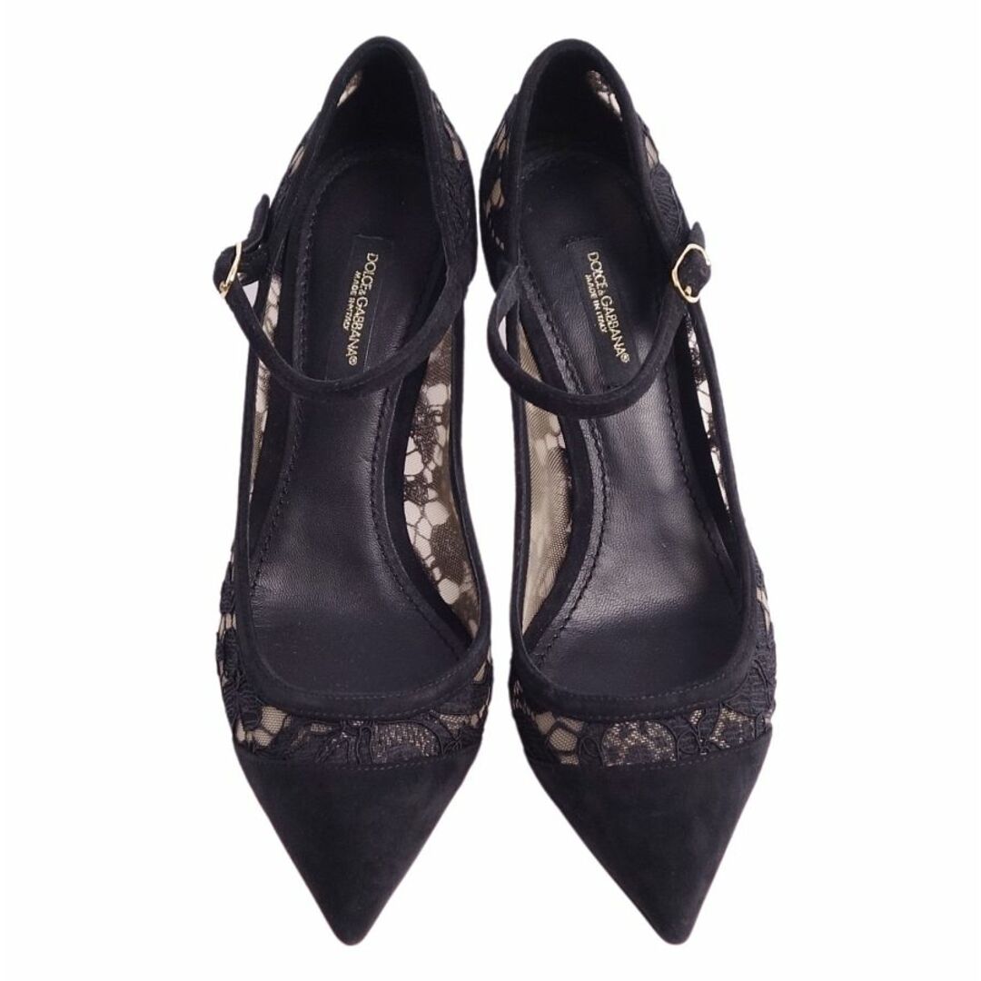 美品 ドルチェ&ガッバーナ DOLCE&GABBANA パンプス レース 美品 ドルチェ&ガッバーナ DOLCE&GABBANA パンプス レース