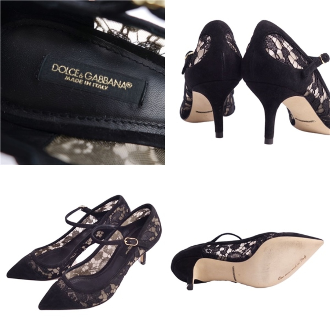 美品 ドルチェ&ガッバーナ DOLCE&GABBANA パンプス レース 美品 ドルチェ&ガッバーナ DOLCE&GABBANA パンプス レース