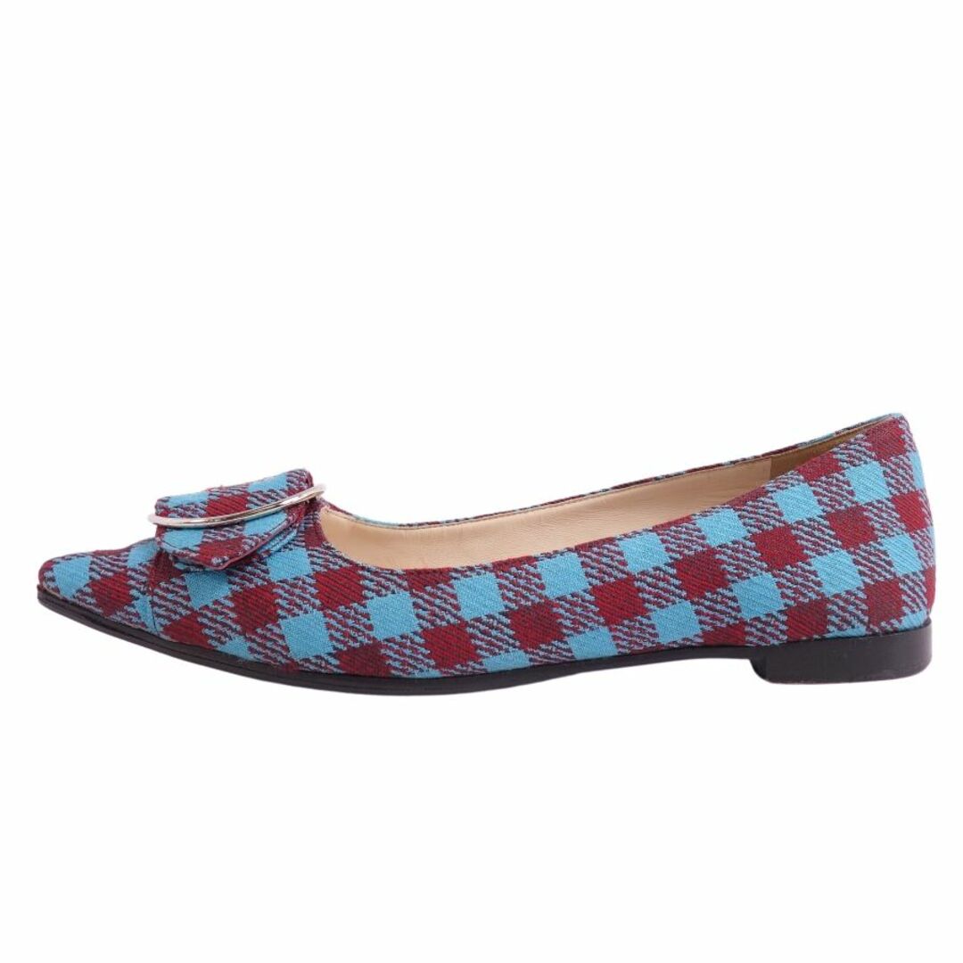 PRADA - 美品 プラダ PRADA パンプス フラットパンプス チェック PRADA - 美品 プラダ PRADA パンプス フラットパンプス チェック