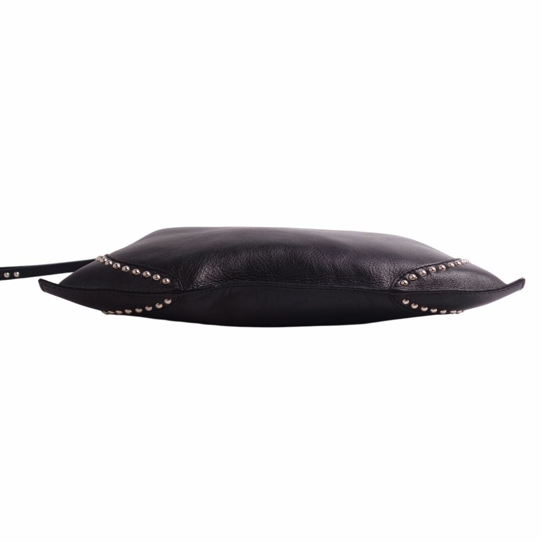 極美品 ジェイアンドエムデヴィッドソン J&M DAVIDSON バッグ クラッチバッグ セカンドバッグ スタッズ カーフレザー カバン メンズ ブラック