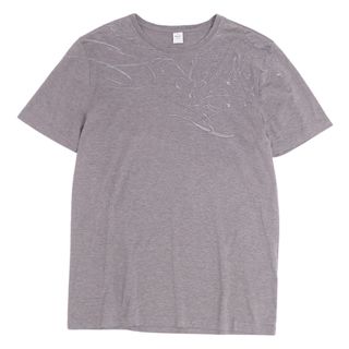 ベルルッティ(Berluti)の美品 ベルルッティ Berluti Tシャツ カットソー 半袖 ショートスリーブ SCRITTO スクリット 刺繍 コットン トップス メンズ S グレー(Tシャツ/カットソー(半袖/袖なし))