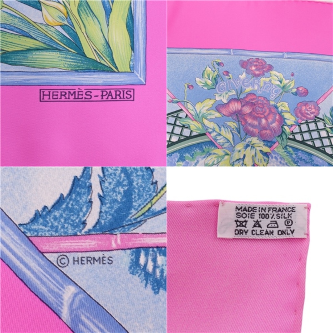 HERMES - 美品 エルメス HERMES スカーフ カレ90 GIVERNY 庭 花 HERMES - 美品 エルメス HERMES スカーフ カレ90 GIVERNY 庭 花
