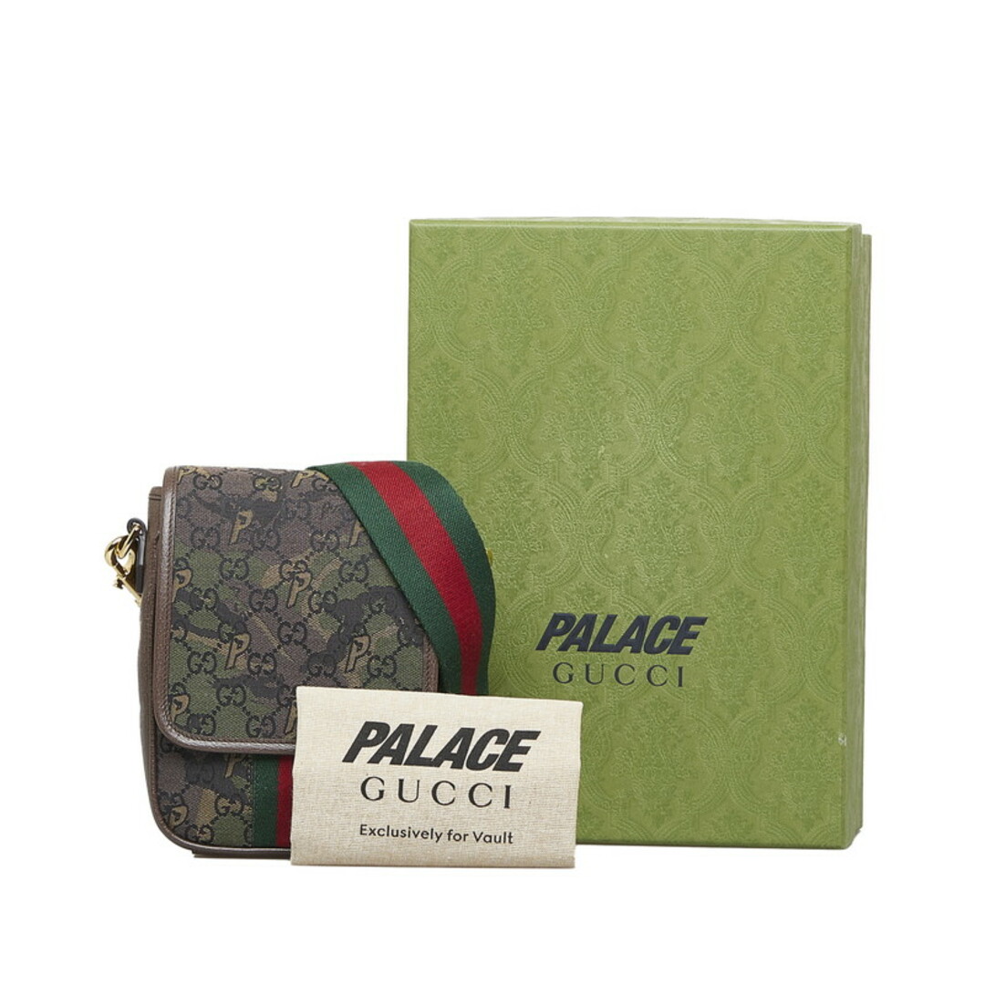 Gucci - 美品 グッチ GGキャンバス カモフラ シェリーライン×PALACE