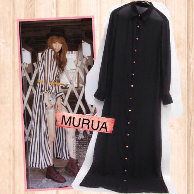 MURUA(ムルーア)の新品♡MURUA♡シャツワンピ レディースのトップス(シャツ/ブラウス(長袖/七分))の商品写真