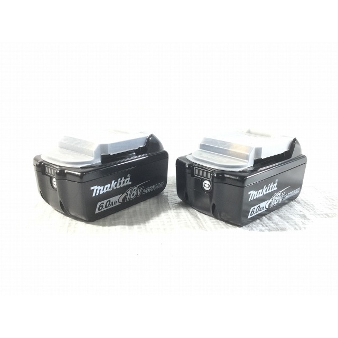 ☆極美品 2点セット☆makita マキタ 18V 6.0Ah 純正リチウムイオンバッテリー BL1860B リチウムイオン電池 74393