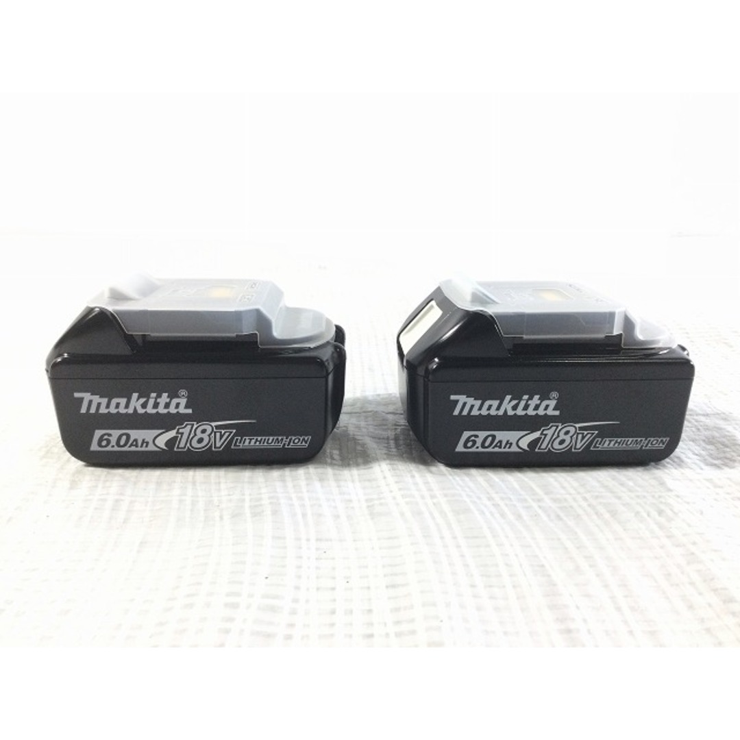 ☆極美品 2点セット☆makita マキタ 18V 6.0Ah 純正リチウムイオンバッテリー BL1860B リチウムイオン電池 74393