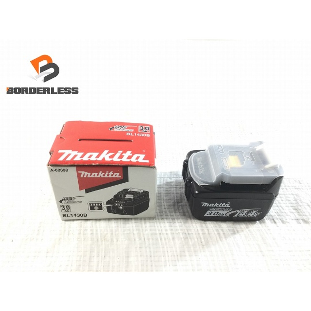 ☆極美品☆makita マキタ 14.4V 3.0Ah 純正リチウムイオンバッテリー BL1430B リチウムイオン電池 バッテリー残量確認付き 74579