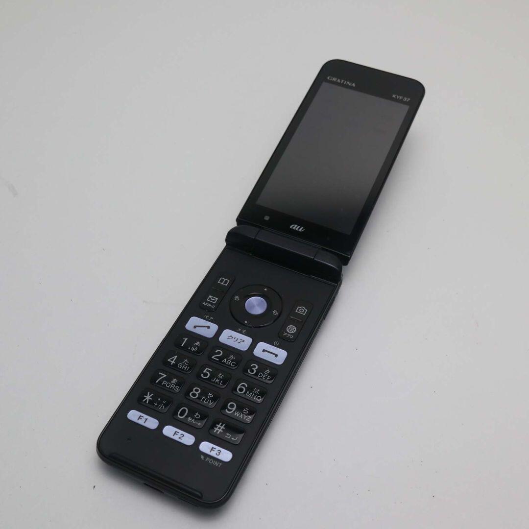 京セラ(キョウセラ)の良品中古 GRATINA KYF37 ブラック 本体 白ロム M333 スマホ/家電/カメラのスマートフォン/携帯電話(携帯電話本体)の商品写真