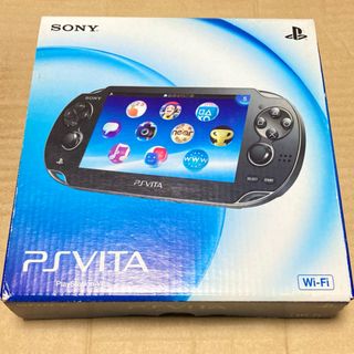 プレイステーションヴィータ(PlayStation Vita)の【新品未使用品】PS Vita PCH-1000ZA01  クリスタルブラック(携帯用ゲーム機本体)