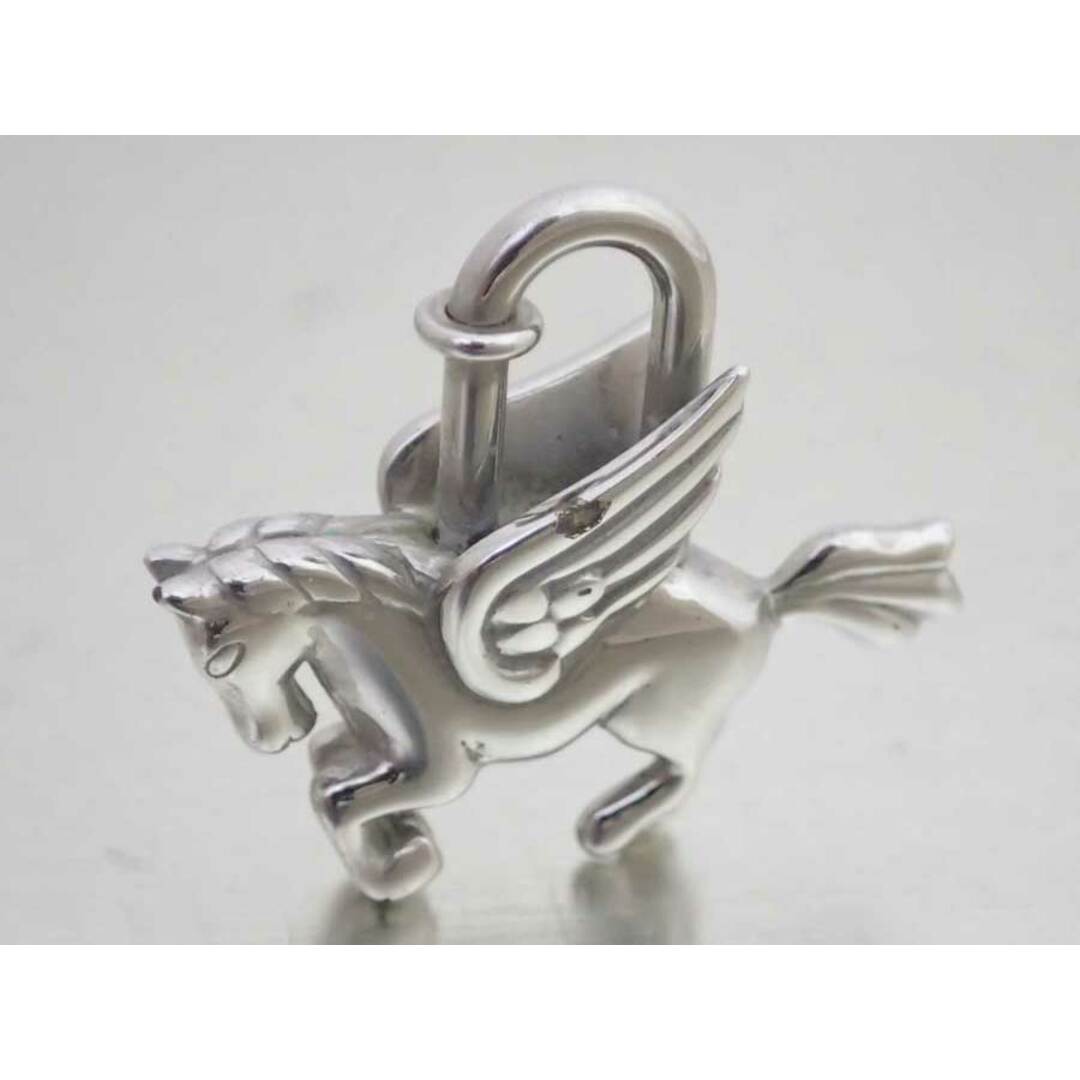 Hermes - エルメス HERMES カデナ チャーム ペガサス メタル シルバー