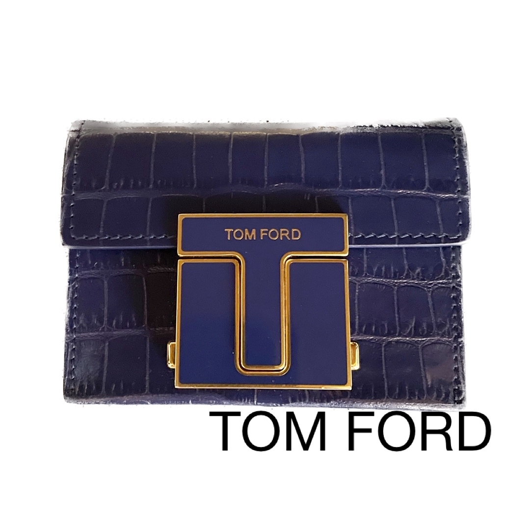 TOM FORD カードケース ネイビー