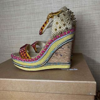 Christian Louboutin ウェッジサンダル 美品 即購入ok - サンダル