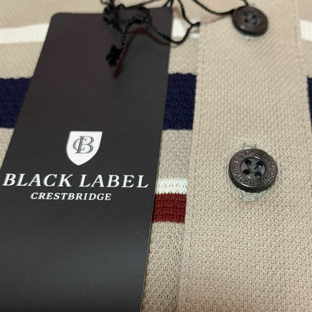 BLACK LABEL CRESTBRIDGE(ブラックレーベルクレストブリッジ)の新品　Lサイズ　ブラックレーベルクレストブリッジ　CBチェックカラー ピケ ポロ メンズのトップス(ポロシャツ)の商品写真