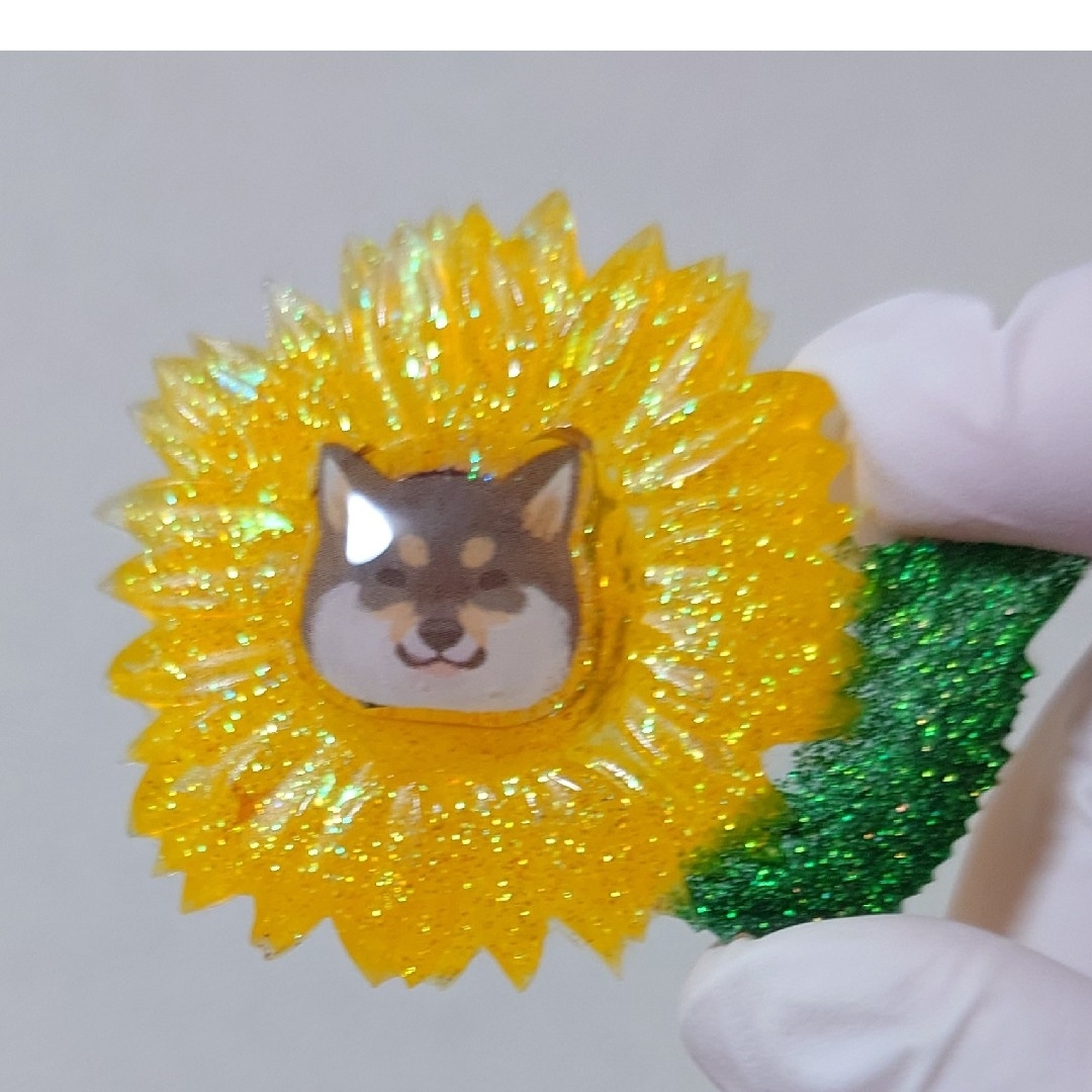 高級な 新作 ハンドメイド レジン カボション 柴犬 ワンちゃん