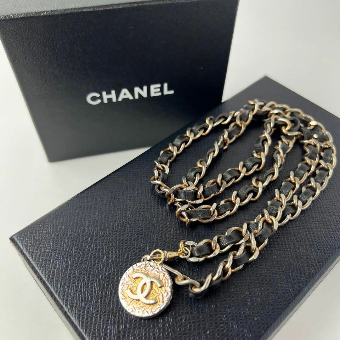 シャネル CHANEL ビンテージ チェーン ベルト ココマーク-
