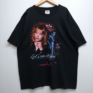 90年代 CRONIES Le Ann Rimes リアン ライムス バンドTシャツ バンT USA製 メンズL ヴィンテージ /eaa343155