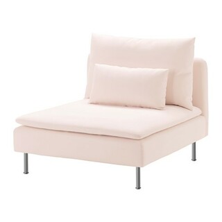 イケア(IKEA)のIKEA 【希少カラー  ライトピンク】ソーデルハムン 寝椅子 カバー(ソファカバー)