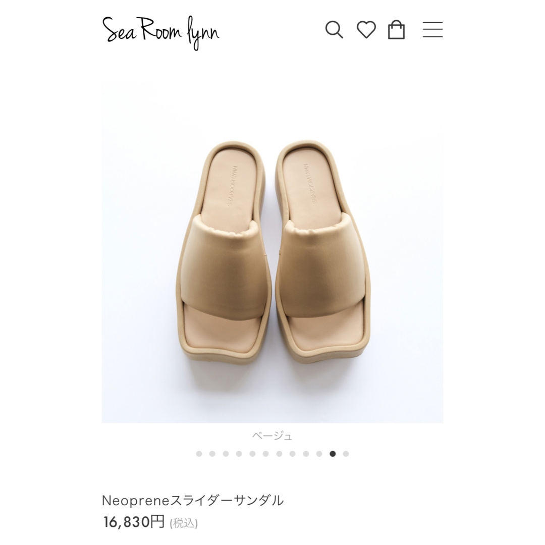 SeaRoomlynn(シールームリン)のsearoomlynn neoprene スライダーサンダル レディースの靴/シューズ(サンダル)の商品写真