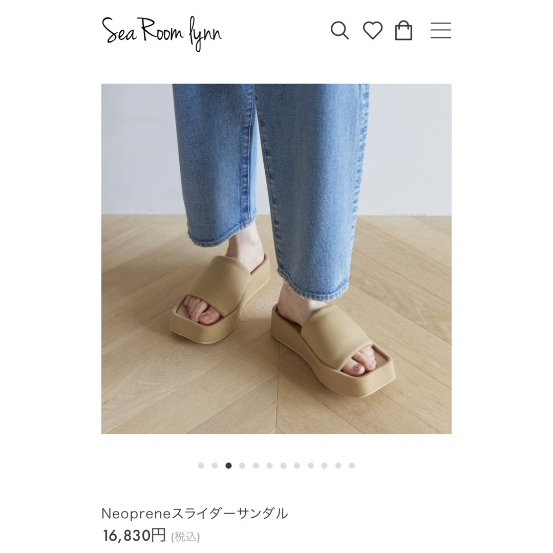 SeaRoomlynn(シールームリン)のsearoomlynn neoprene スライダーサンダル レディースの靴/シューズ(サンダル)の商品写真