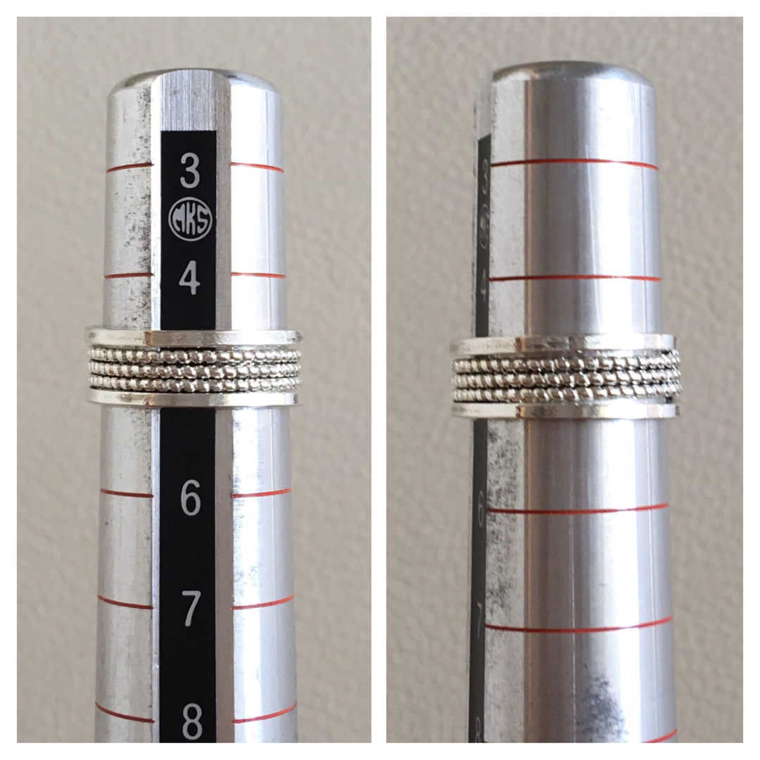 (1)つぶつぶ模様 ピンキーリング  シルバー ヴィンテージ  レディースのアクセサリー(リング(指輪))の商品写真