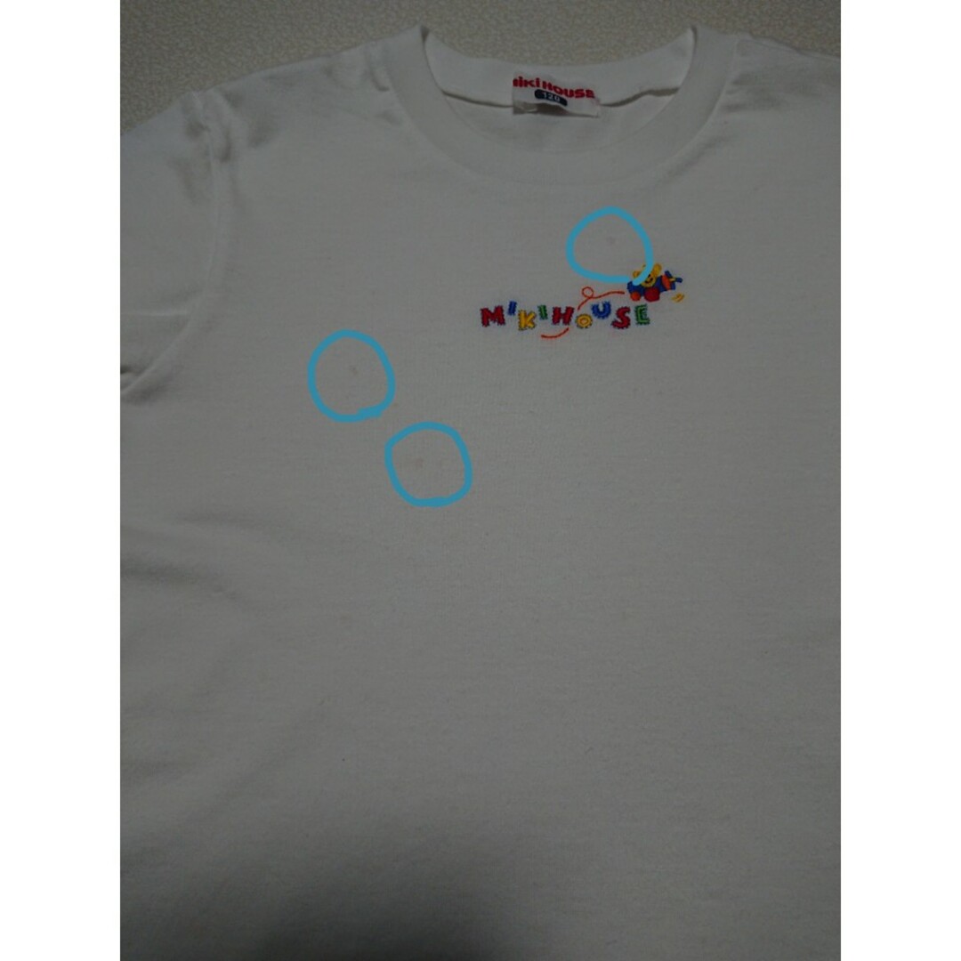 mikihouse(ミキハウス)のミキハウス 120 Tシャツ 白 キッズ/ベビー/マタニティのキッズ服男の子用(90cm~)(Tシャツ/カットソー)の商品写真