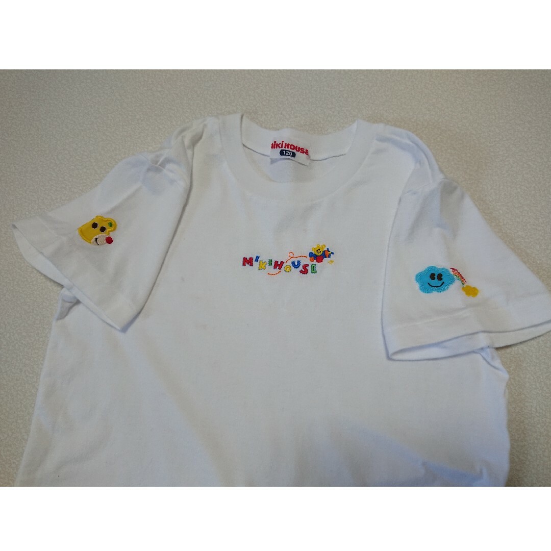 mikihouse(ミキハウス)のミキハウス 120 Tシャツ 白 キッズ/ベビー/マタニティのキッズ服男の子用(90cm~)(Tシャツ/カットソー)の商品写真