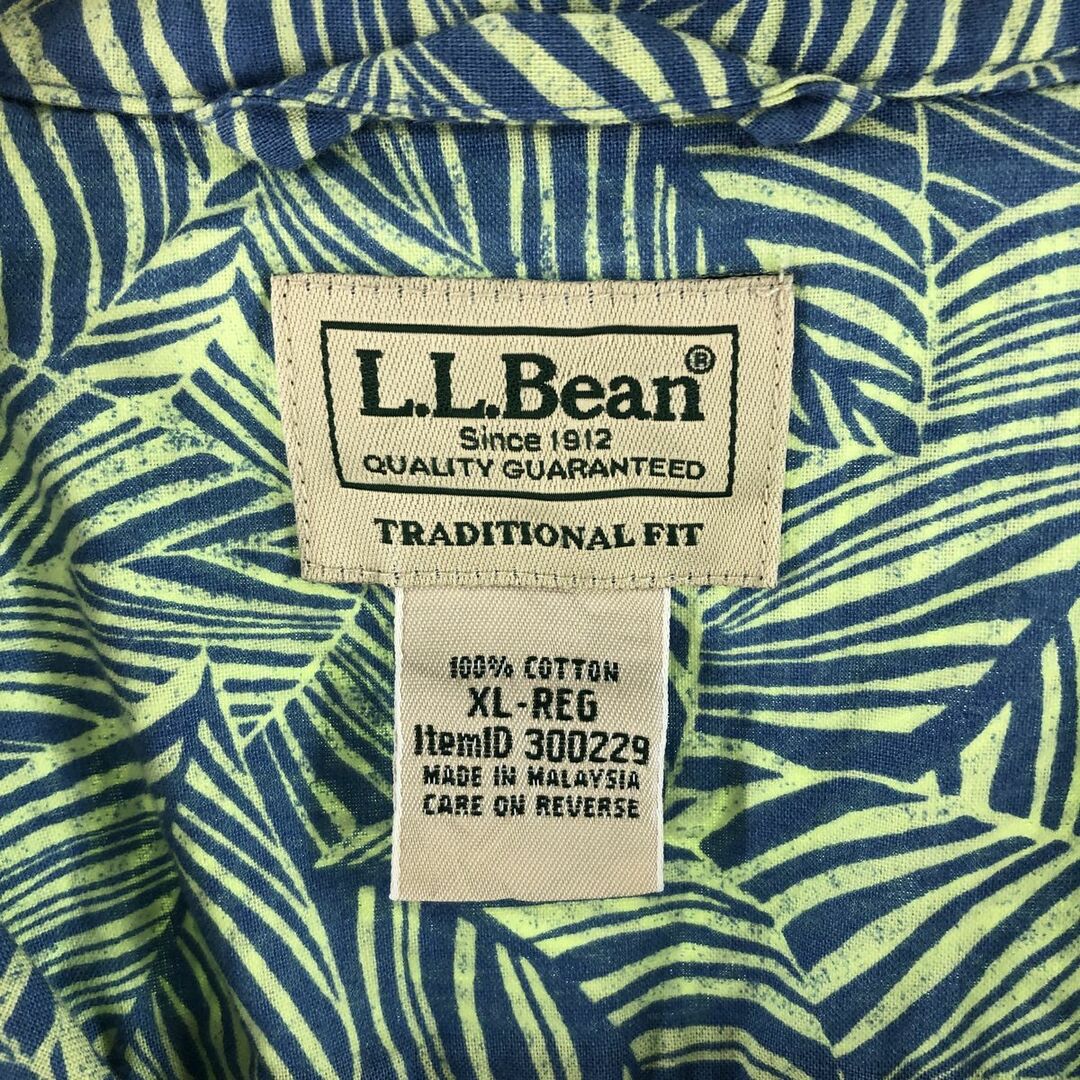 L.L.Bean(エルエルビーン)の古着 エルエルビーン L.L.Bean 総柄 オープンカラー ハワイアンアロハシャツ メンズXL /eaa350121 メンズのトップス(シャツ)の商品写真