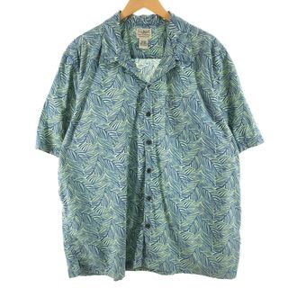 エルエルビーン(L.L.Bean)の古着 エルエルビーン L.L.Bean 総柄 オープンカラー ハワイアンアロハシャツ メンズXL /eaa350121(シャツ)