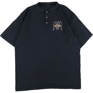 良プリント！92年製　ハーレーダビットソン　Tシャツ　XL