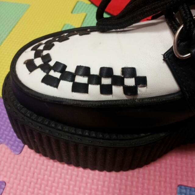 厚底　ラバーソール レディースの靴/シューズ(ローファー/革靴)の商品写真