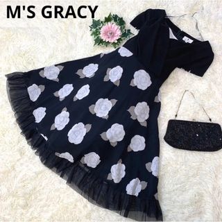 M'S GRACY - NO215.【エムズグレイシー(M)】膝丈 ワンピース