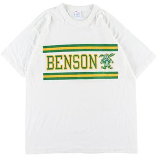 チャンピオン(Champion)の古着 80年代 チャンピオン Champion トリコタグ BENSON カレッジTシャツ メンズM ヴィンテージ /eaa350080(Tシャツ/カットソー(半袖/袖なし))