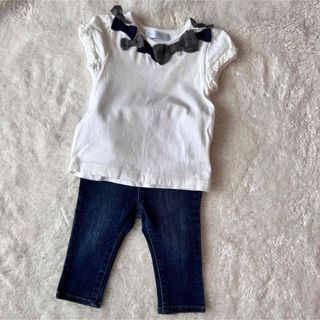 タルティーヌ エ ショコラ(Tartine et Chocolat)のタルティーエショコラ  Tシャツ　babyGAP デニム　70cm セット(シャツ/カットソー)