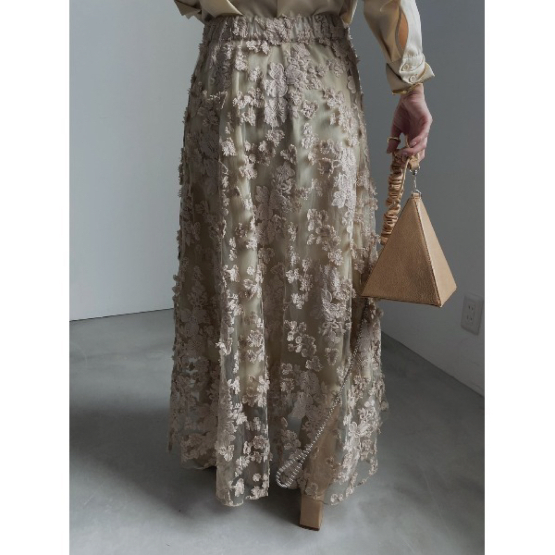 Ameri VINTAGE(アメリヴィンテージ)のAmeri VINTAGE LACE LAYERED SHIRT DRESS レディースのワンピース(ロングワンピース/マキシワンピース)の商品写真