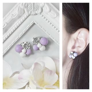 【セール品】藤の花♪レディピアス/イヤリング【１】(ピアス)