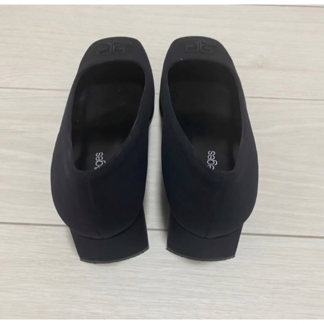 Courreges(クレージュ)のcourreges クレージュ JERSEY PUMP BLACK サイズ36 レディースの靴/シューズ(ハイヒール/パンプス)の商品写真