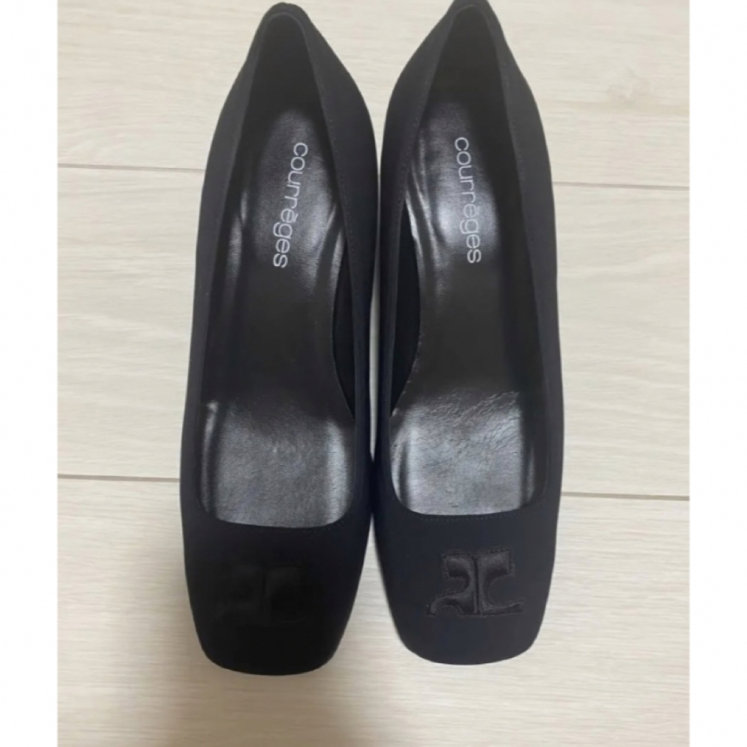 Courreges(クレージュ)のcourreges クレージュ JERSEY PUMP BLACK サイズ36 レディースの靴/シューズ(ハイヒール/パンプス)の商品写真